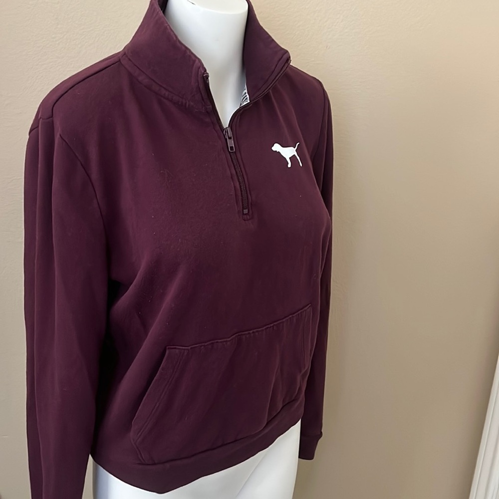 Pink size Medium Burgendy sweater.